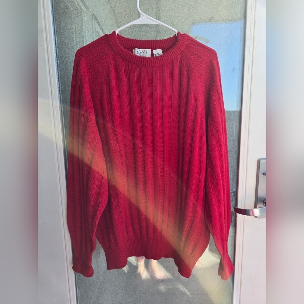 Vintage man knitted wool sweater from the year 80 and 90